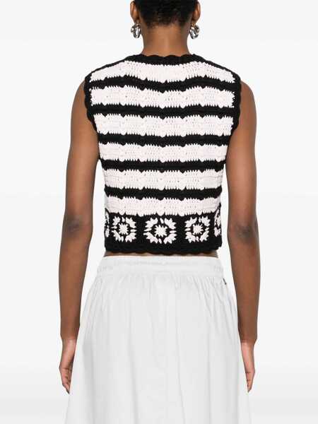 Veste casual Ganni Crochet Knit Vest MULTICOLOUR Femei (BM 17601547) 4