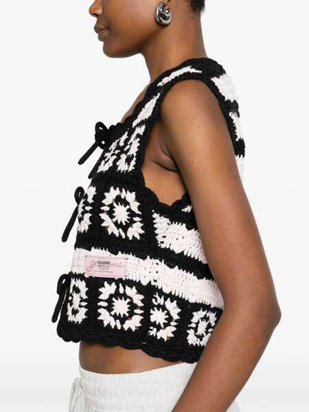 Veste casual Ganni Crochet Knit Vest MULTICOLOUR Femei (BM 17601547) 5