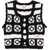 Ganni Crochet Knit Vest MULTICOLOUR