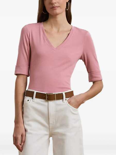 Tricouri Ralph Lauren LAUREN RALPH LAUREN T-SHIRT 200815843004 ROSE MAUVE Rose Mauve Femei (BM 17601747) 3