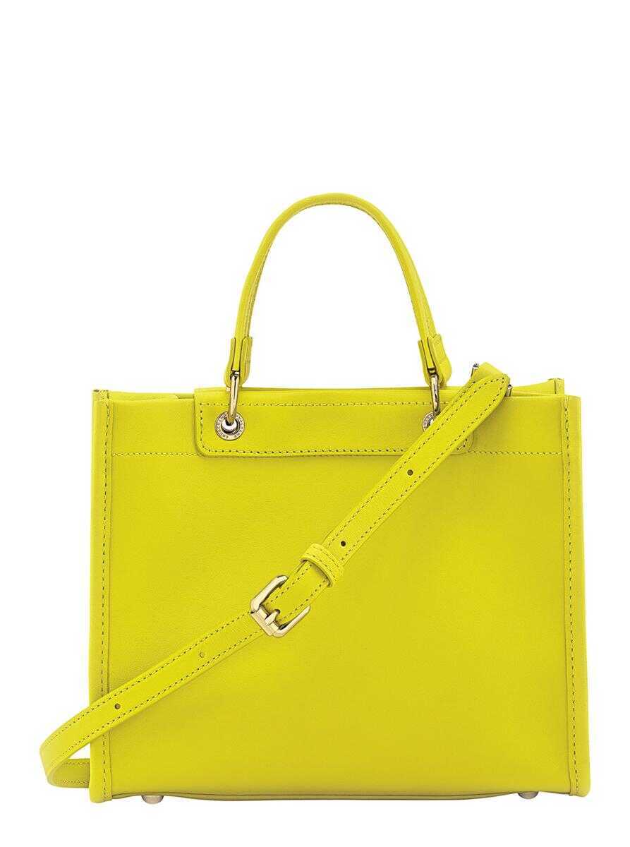 Genti de mana Longchamp Green Handbag With Embossed Logo On The Front And Adjustable And Removable Shoulder Strap In Leather Woman GREEN Femei (BM 17602206) 2