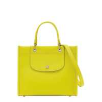 Genti de mana Green Handbag With Embossed Logo On The Front And Adjustable And Removable Shoulder Strap In Leather Woman Femei