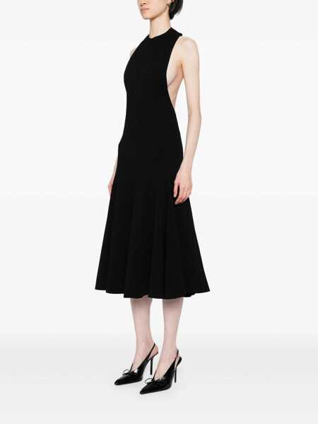 Rochii JACQUEMUS La Robe Favola Black Long Dress With High American Neckline And Flared Design In Tech Fabric Woman Black Femei (BM 17602692) 3