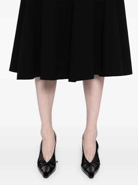 Rochii JACQUEMUS La Robe Favola Black Long Dress With High American Neckline And Flared Design In Tech Fabric Woman Black Femei (BM 17602692) 5