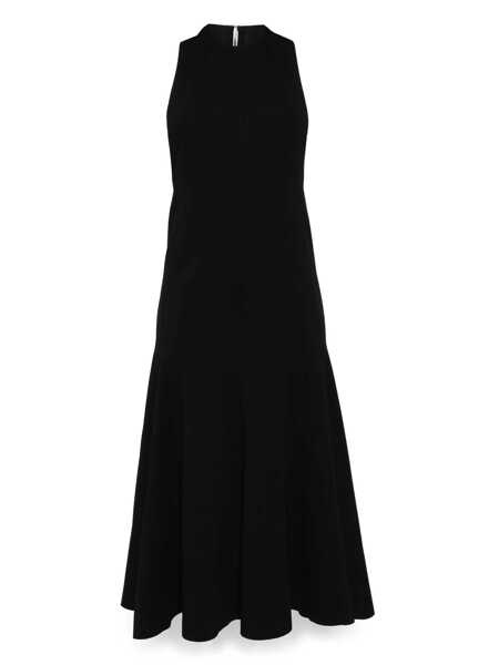 Rochii JACQUEMUS La Robe Favola Black Long Dress With High American Neckline And Flared Design In Tech Fabric Woman Black Femei (BM 17602692) 1