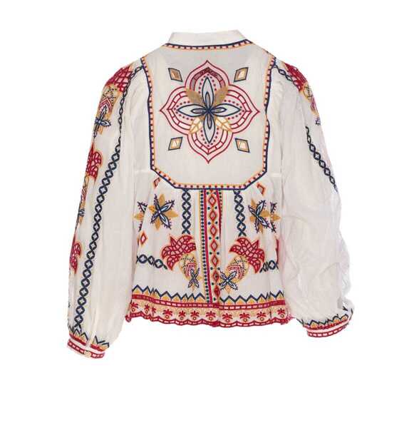 Camasi FARM RIO Farm Rio Shirts WHITE Femei (BM 17602764) 2
