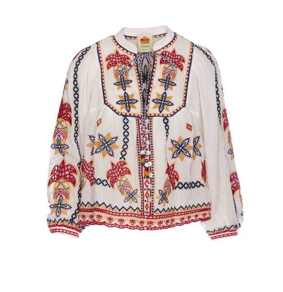 Camasi FARM RIO Farm Rio Shirts WHITE Femei (BM 17602764) 1