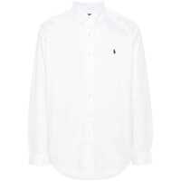 Camasi White Shirt With Pony Embroidery On The Front In Cotton Man Barbati