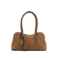 Genti de umar Brown Shoulder Bag With Padlock With Logo Detail In Ecoleather Woman Femei