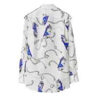 Camasi Burberry Dama - Camasi Burberry Burberry Printed Silk Shirt WHITE Femei (BM 17603721) - B-mall.ro