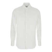 Camasi White Shirt With Classic Collar In Cotton Man Barbati