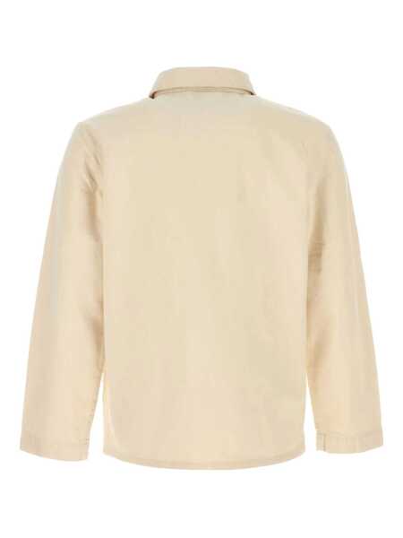 Geci A.P.C. Kerlouan Beige Jacket With Classic Collar And Front Button Closure In Cotton Man Beige Barbati (BM 17604348) 2