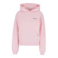 Bluze de trening Pink Sweatshirt With Logo Lettering And Front Kangaroo Pocket In Cotton Woman Femei