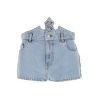 Pantaloni casual Blue Shorts With Crown-Shaped Design In Cotton Woman Femei