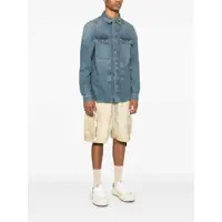 Camasi Rick Owens pentru Barbati - Camasi Rick Owens Blue Shirt With Classic Collar And Applied Chest Pockets In Denim Man BLUE Barbati (BM 17604465) - B-mall.ro