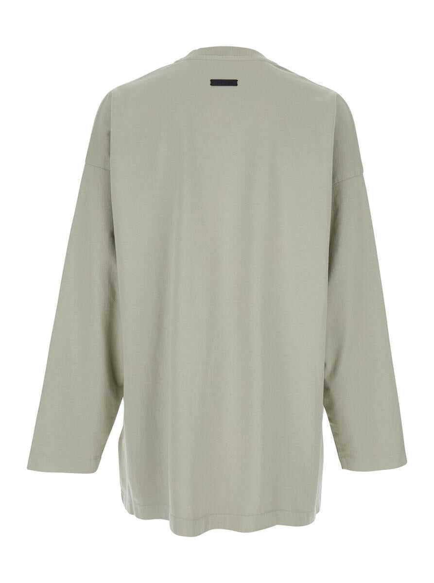 Tricouri FEAR OF GOD Grey T-Shirt With Eternal Print On The Front And Logo Patch On The Back In Cotton Man GREY Barbati (BM 17604753) 2