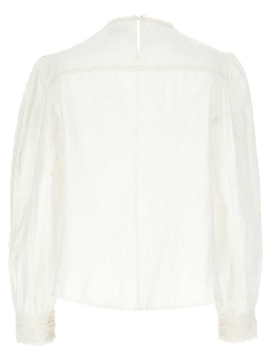 Bluze Isabel Marant Isabel Marant toile Valmira Blouse WHITE Femei (BM 17604987) 2