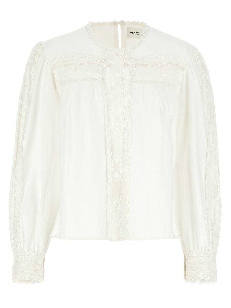 Bluze Isabel Marant Isabel Marant toile Valmira Blouse WHITE Femei (BM 17604987) 1