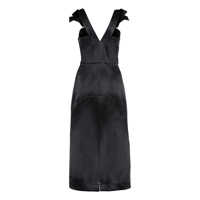 Rochii Jil Sander Dama - Rochii Jil Sander Jil Sander Satin Midi Dress Black Femei (BM 17605014) - B-mall.ro