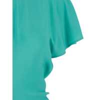 Imbracaminte Semicouture Dama - Rochii Semicouture Blue Long Dress With V-Back Neckline And Tie Closure In Silk Blend Woman BLUE Femei (BM 17606055) - B-mall.ro