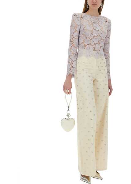 Bluze Self-Portrait Lace Top LILAC Femei (BM 17606488) 2