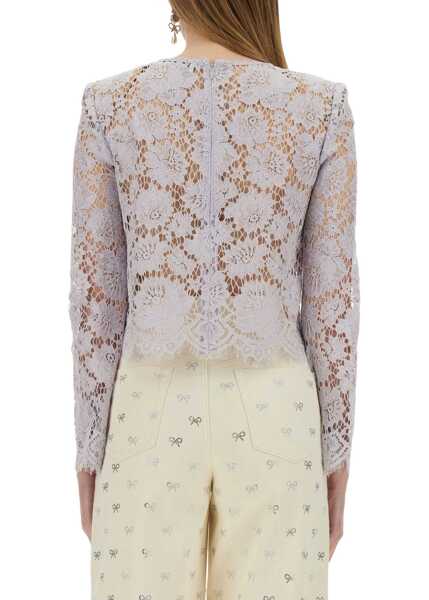 Bluze Self-Portrait Lace Top LILAC Femei (BM 17606488) 3