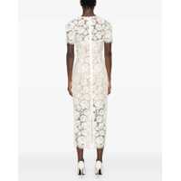 Rochii Self-Portrait Dama - Rochii casual Self-Portrait Lace Midi Dress IVORY Femei (BM 17606494) - B-mall.ro