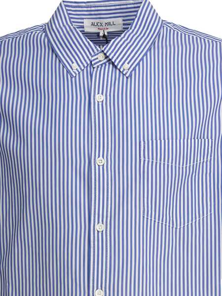 Camasi casual Alex Mill Mill shirt Blue Barbati (BM 17607666) 5
