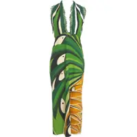 Rochii lungi Printed halter neck maxi dress Femei