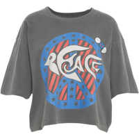 Tricouri Cropped t-shirt 'Peace' Femei