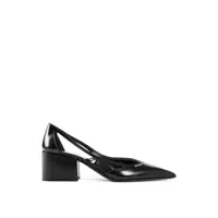 Pantofi cu toc Prada Brushed Leather Cut-Out Pumps Femei