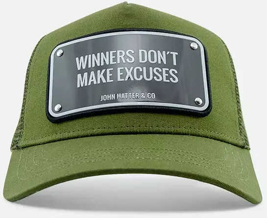 Sepci JOHN HATTER & CO WINNERS DONT MAKE EXCUSES Green Barbati (BM 17608216) 2