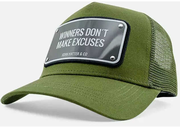 Sepci JOHN HATTER & CO WINNERS DONT MAKE EXCUSES Green Barbati (BM 17608216) 1