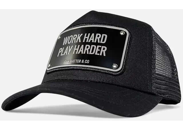 Sepci JOHN HATTER & CO WORK HARD PLAY HARDER BLACK Black Barbati (BM 17608228) 1