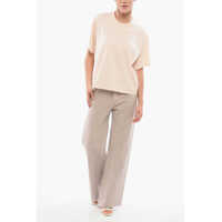 Imbracaminte AUTRY Dama - Tricouri AUTRY Cropped Crew-Neck T-Shirt With Embossed Logo Pink Femei (BM 17608261) - B-mall.ro