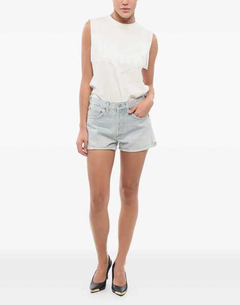 Pantaloni scurti AGOLDE Cuffed Hem Shorts Blue Femei (BM 17608273) 2