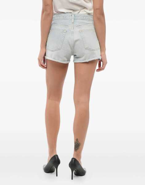 Pantaloni scurti AGOLDE Cuffed Hem Shorts Blue Femei (BM 17608273) 3