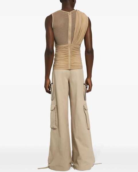 Pantaloni casual Dolce & Gabbana 2003 Cotton Cargo Pants With Drawstringed Ankle Beige Barbati (BM 17608279) 4