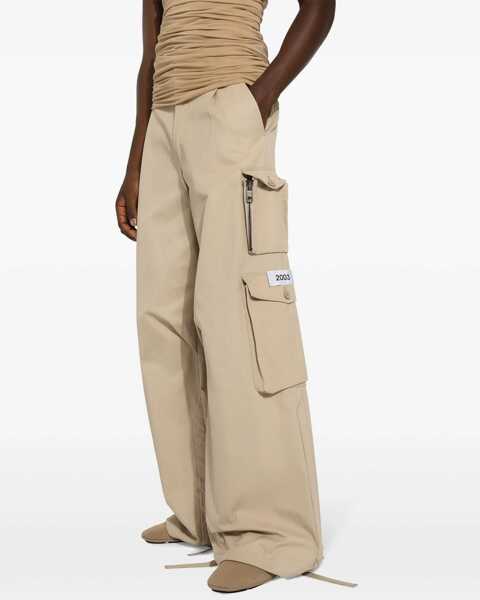 Pantaloni casual Dolce & Gabbana 2003 Cotton Cargo Pants With Drawstringed Ankle Beige Barbati (BM 17608279) 5