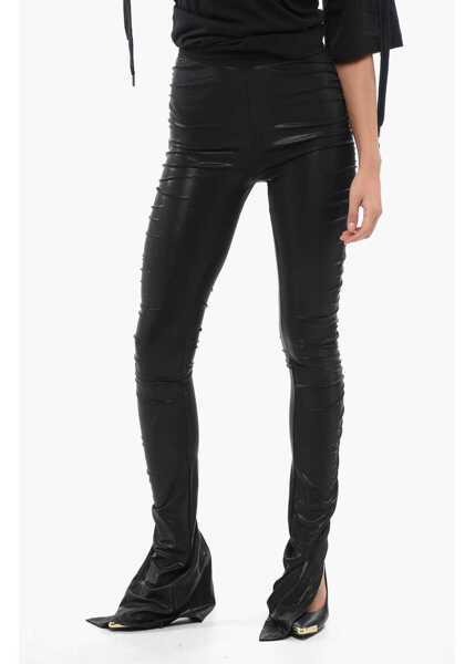 Pantaloni casual Rick Owens Lurex High-Waisted Pants With Gathered Detail Black Femei (BM 17608285) 1