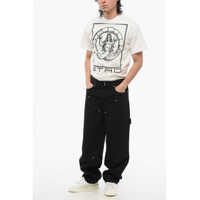Blugi drepti Givenchy pentru Barbati - Blugi drepti Givenchy 5-Pocketed Regular Fit Denims 23Cm Black Barbati (BM 17608309) - B-mall.ro