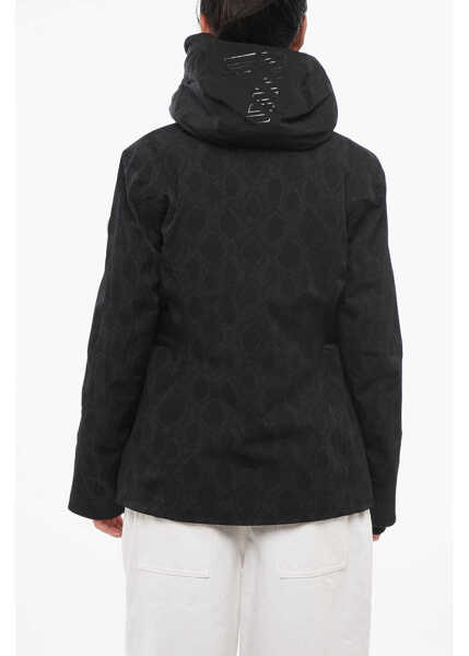 Geci de iarna Armani Emporio Logoed Hooded Down Jacket Black Femei (BM 17608330) 2