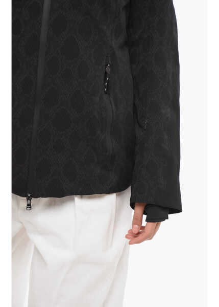 Geci de iarna Armani Emporio Logoed Hooded Down Jacket Black Femei (BM 17608330) 3