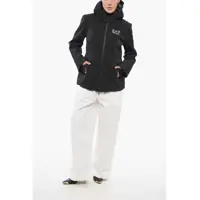 Geci de iarna Dama pagina 3 - Geci de iarna Armani Emporio Logoed Hooded Down Jacket Black Femei (BM 17608330) - B-mall.ro