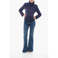 Geci Armani Dama - Jachete Armani Emporio Front Zipped Quilted Jacket Blue Femei (BM 17608360) - B-mall.ro
