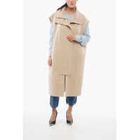 Imbracaminte Dama pagina 580 - Paltoane Loewe Sleeveless Coat With Asymmetric Cut Beige Femei (BM 17608369) - B-mall.ro