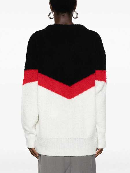 Pulovere casual Stella McCartney Crew Neck Wool Blend Pullover With Color Block Design Multicolor Femei (BM 17608447) 4