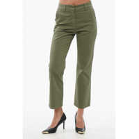 Pantaloni casual Solid Color Stretch Cotton Jet Pants Femei