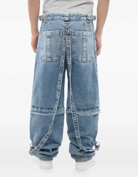 Blugi drepti Givenchy Utility Fit Jeans With Modular Design 23Cm Light Blue Barbati (BM 17608468) 3