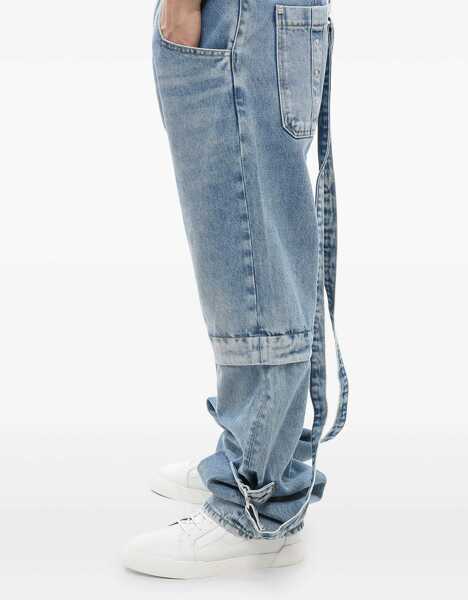 Blugi drepti Givenchy Utility Fit Jeans With Modular Design 23Cm Light Blue Barbati (BM 17608468) 4